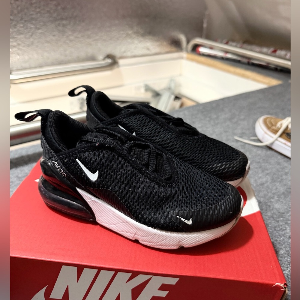 Nike Black and White Air Max 270 Sneakers